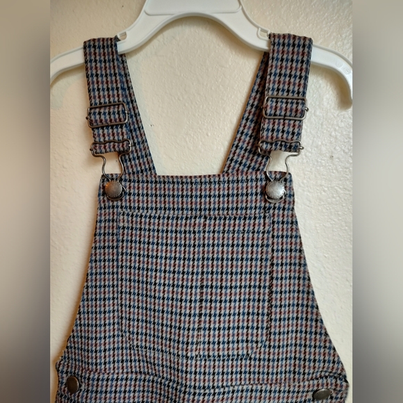 Zara Girls Heavy weight Houndstooth Overalls Sz 6 - Picture 11 of 11